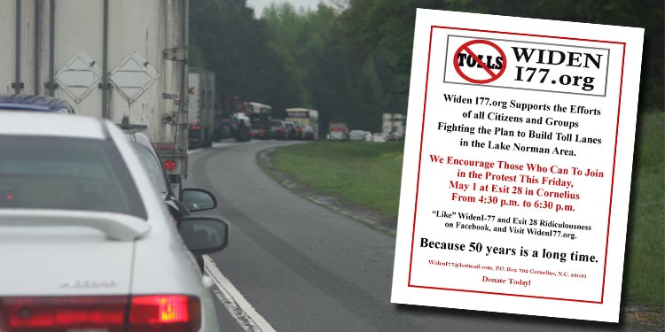 Widen I-77 statement on protest Friday at Exit 28; police plan hands-off approach