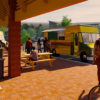 Rendering of the food truck plaza